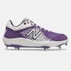 Hit After Hit New Balance – White/Purple Low-Cut L3000v5 Metal Spikes (L3000WP5)