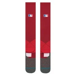 Hit After Hit Stance – MLB Diamond Pro OTC Socks -Footwear Shop OTC Dark Red 1