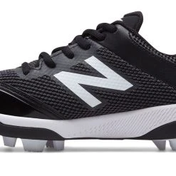 Hit After Hit New Balance – Black/White Junior Low Rubber Baseball Cleats (J4040BK4)