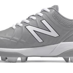Hit After Hit New Balance 4040v5 Youth Molded Cleats – Grey/White (J4040TG5)