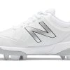 Hit After Hit New Balance 4040v5 Youth Molded Cleats – White/White (J4040TW5)