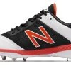 Hit After Hit New Balance – Black/Orange 4040v4 Baseball Spikes (L4040BO4)