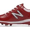 Hit After Hit New Balance 4040v5 Metal Spikes – Cardinal/White (L4040MW5)
