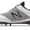 Hit After Hit New Balance – White/Black Camo 4040v4 Baseball Spikes (L4040PW4)