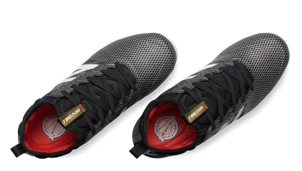 Hit After Hit New Balance – Black/Silver Low-Cut 406 Metal Baseball Spikes (L406BG1)