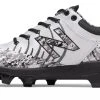 Hit After Hit New Balance 4040v5 Adult Molded Cleats – White/Black (PL4040C5)