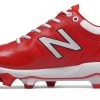 Hit After Hit New Balance 4040v5 Adult Molded Cleats – Red/White (PL4040R5)