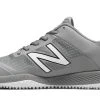 Hit After Hit New Balance – Grey/White 4040v4 Baseball Turf Shoes (T4040AG4)